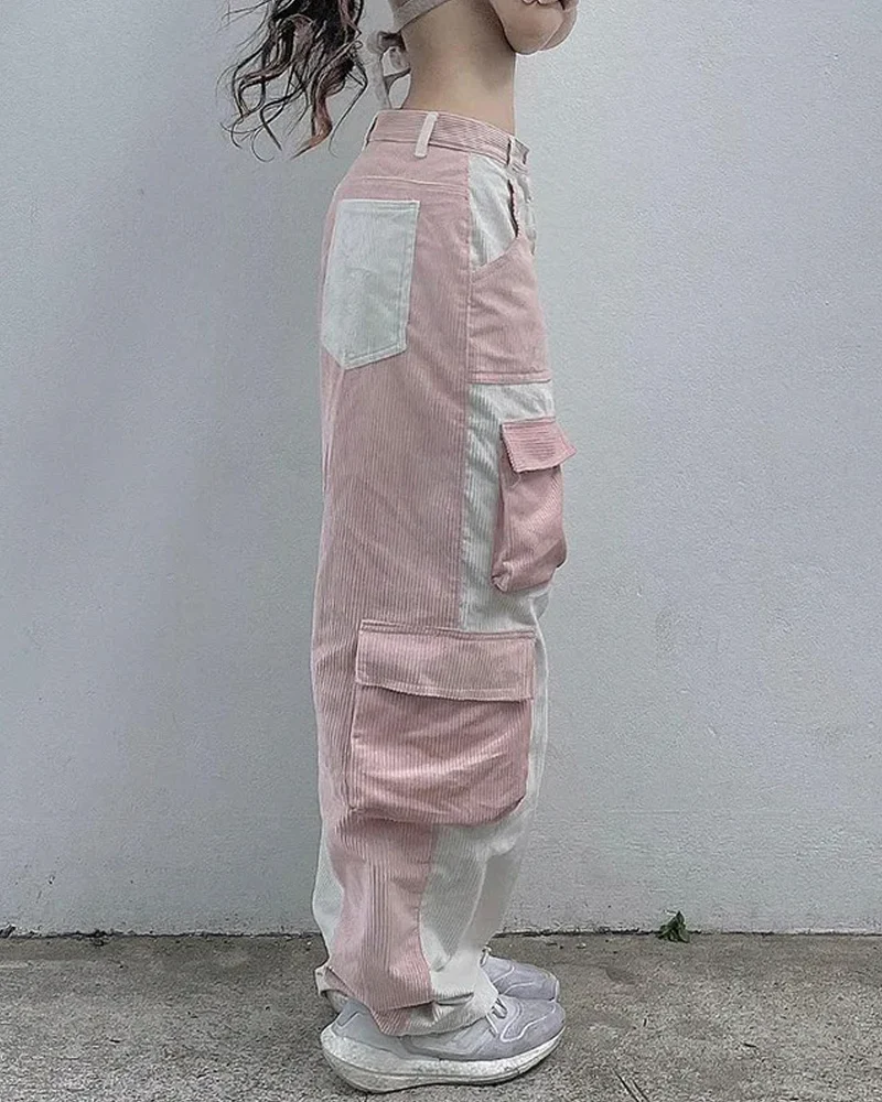 Corduroy Cargo Pants Womens - Image 3