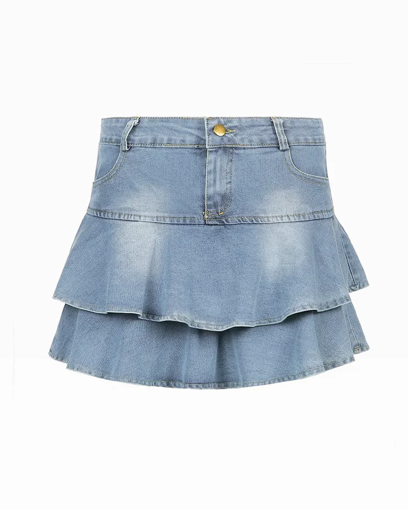 Denim Mini Skirt Y2K - Image 6