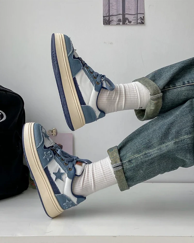 Denim Sneakers Women - Image 4