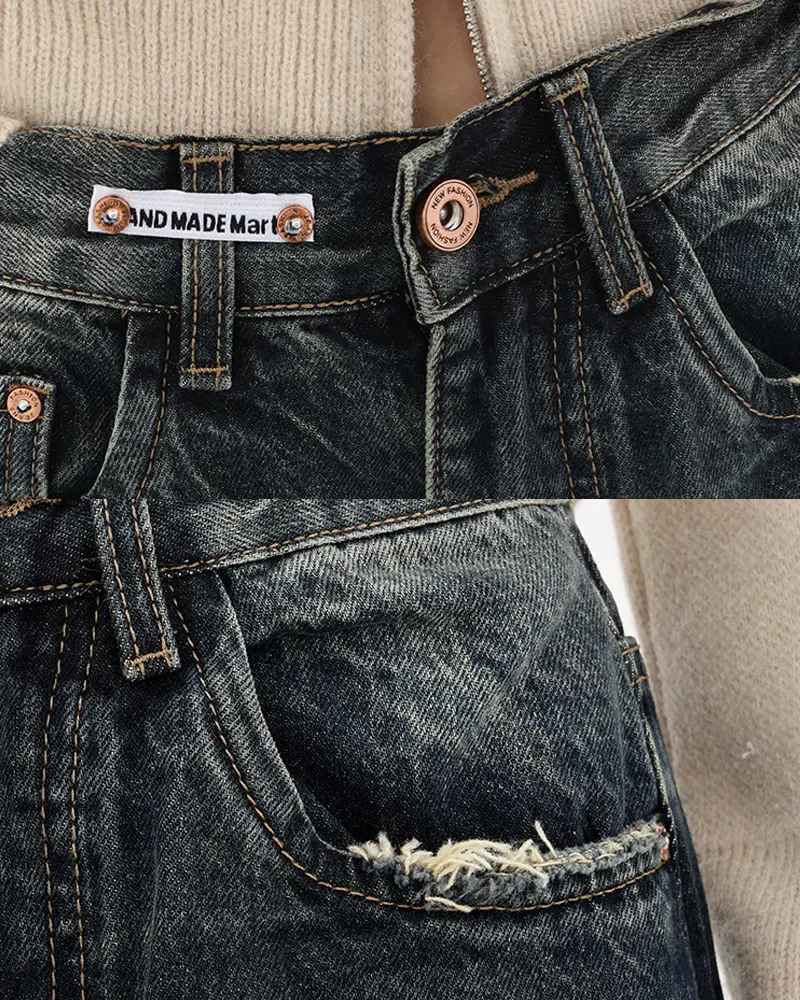 High Waisted Baggy Jeans - Image 7