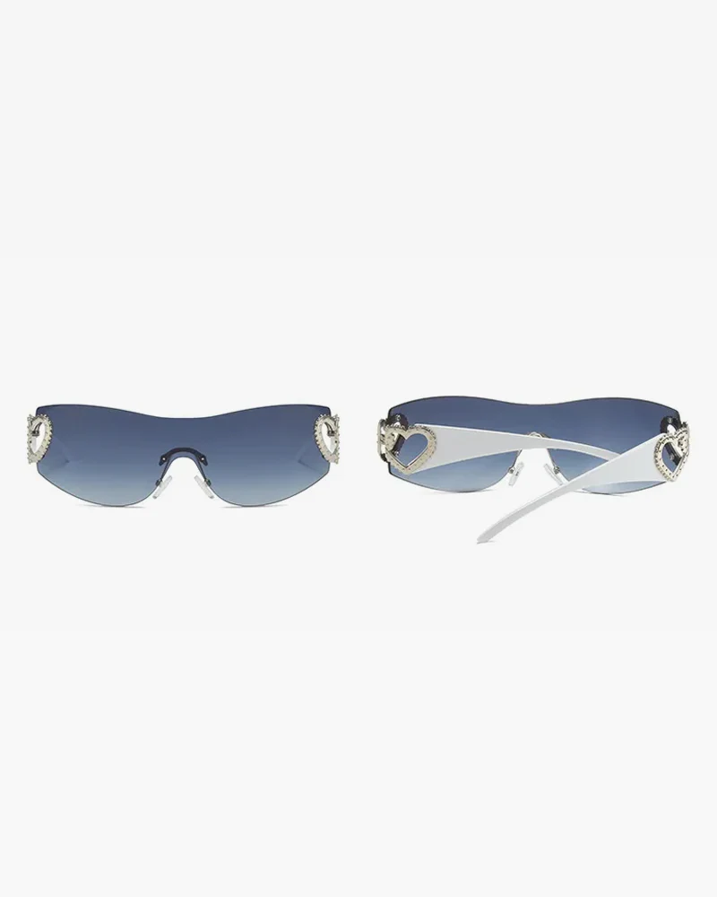 Rimless Heart Sunglasses - Image 10