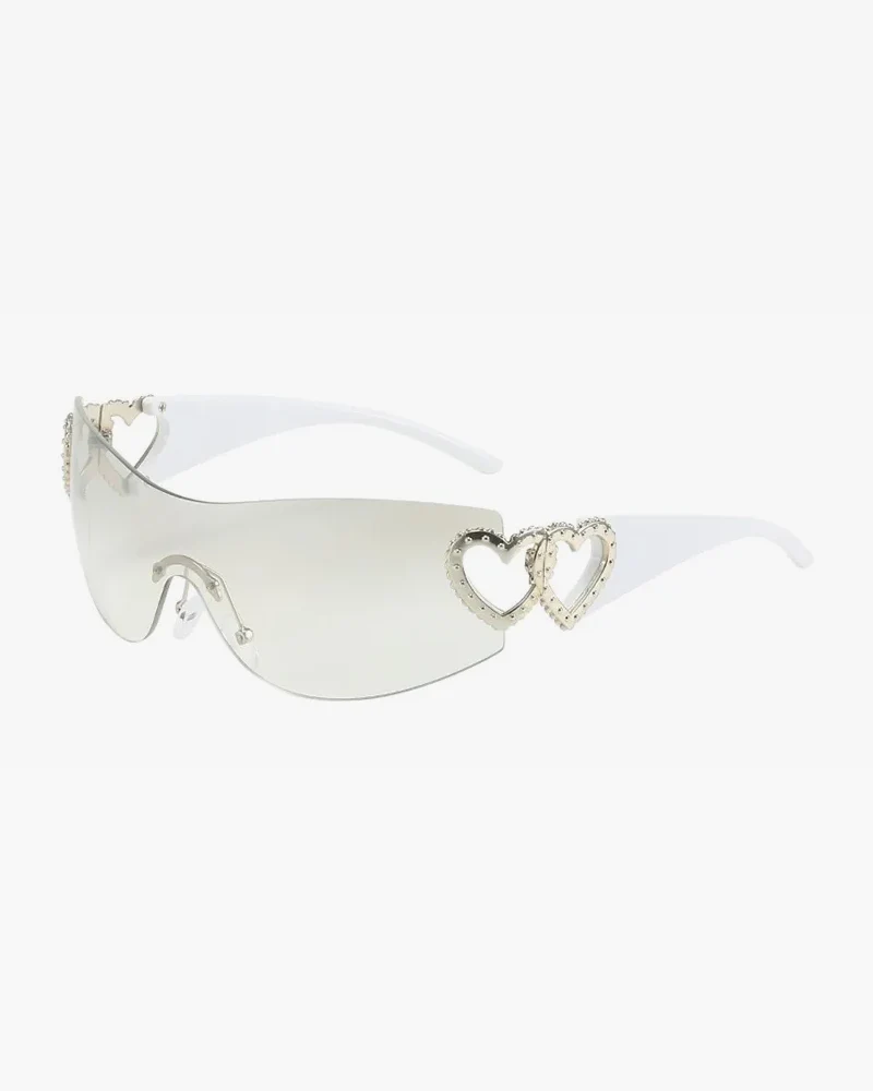 Rimless Heart Sunglasses - Image 3