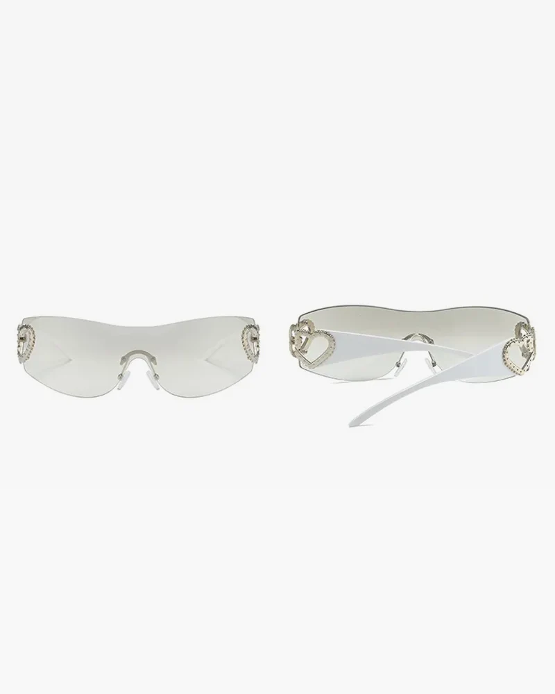 Rimless Heart Sunglasses - Image 4