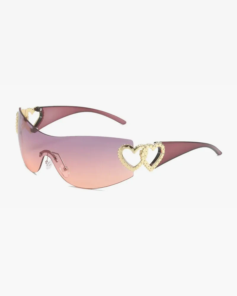 Rimless Heart Sunglasses - Image 5