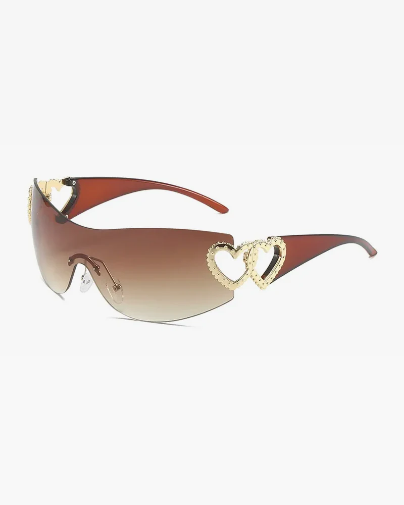 Rimless Heart Sunglasses - Image 7