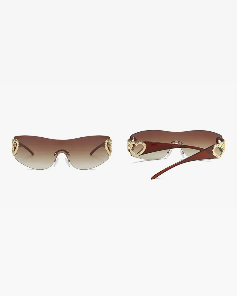 Rimless Heart Sunglasses - Image 8