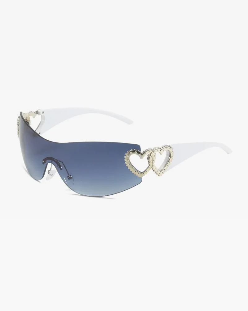 Rimless Heart Sunglasses - Image 9