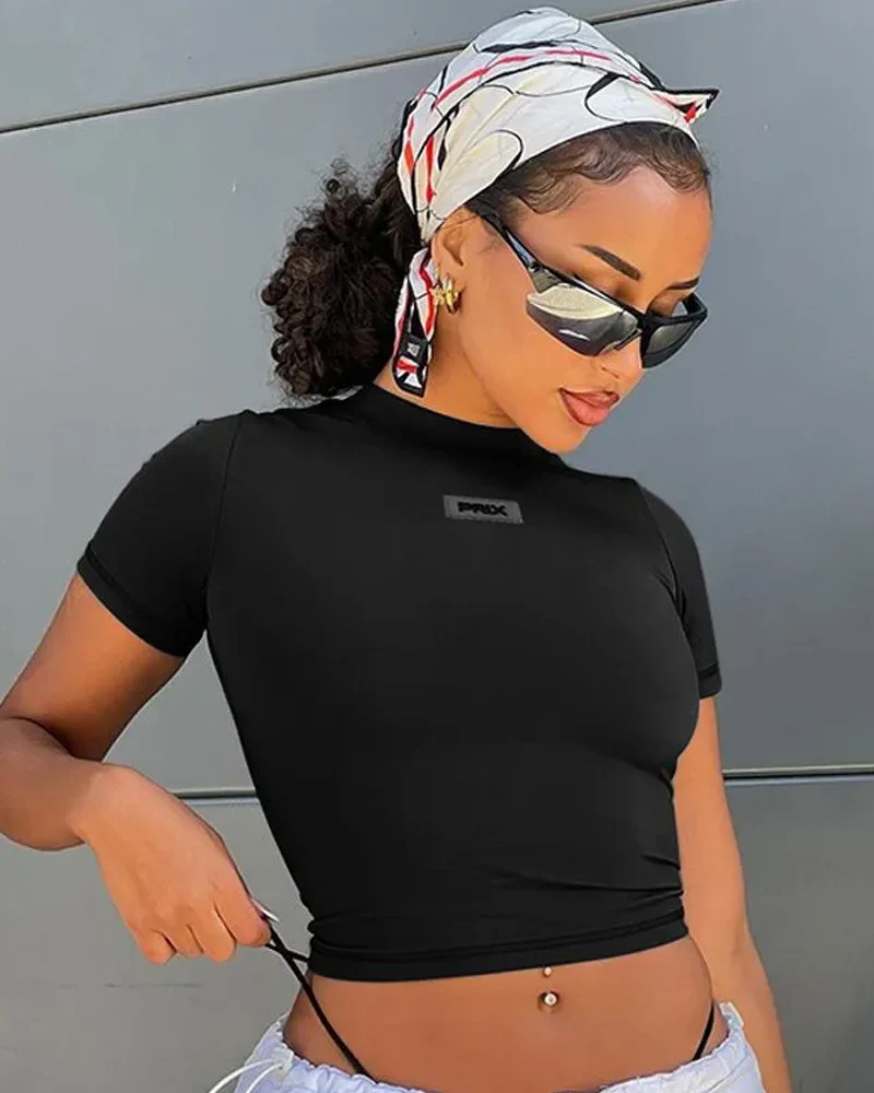 Short Sleeve Crop Top - Image 6