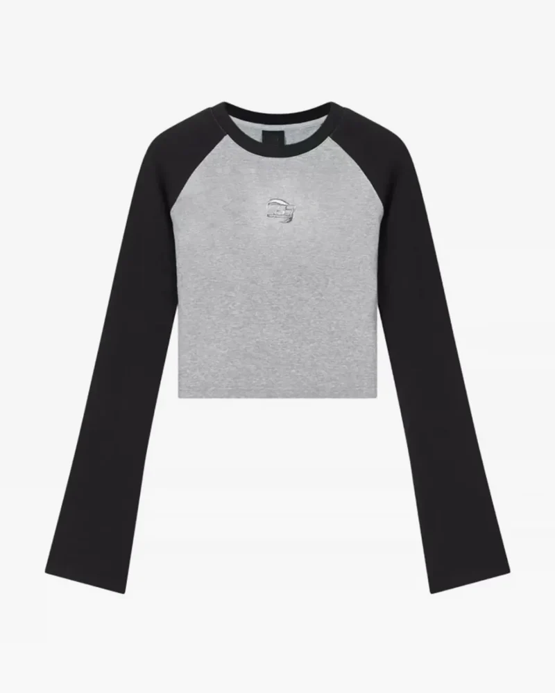 Vintage Long Sleeve Crop Top - Image 4