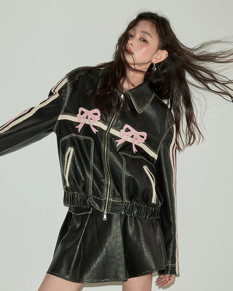 Y2K Leather Jacket - Image 3