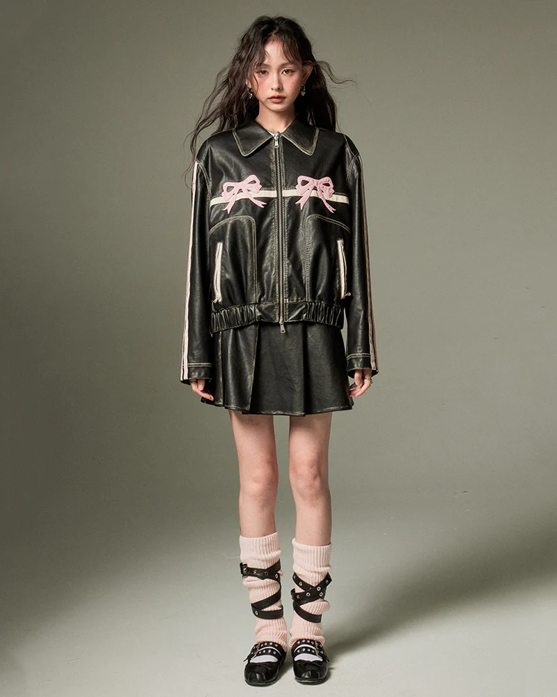 Y2K Leather Jacket - Image 4