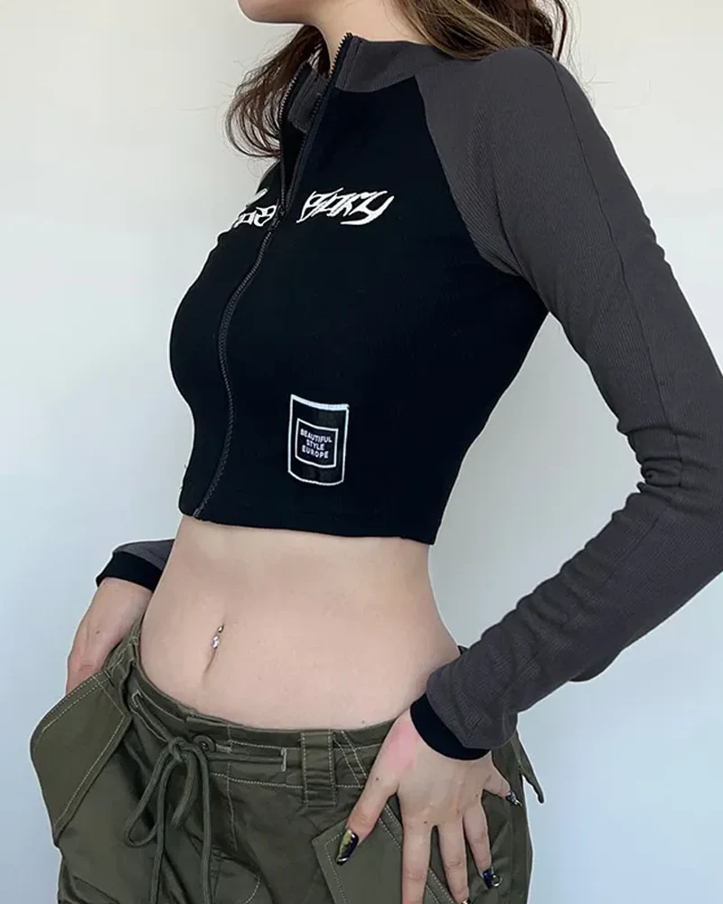 Zip Crop Top - Image 3